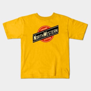 Chicago and North Western Railway Kids T-Shirt